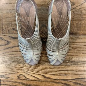 Chanel Caged Patent Leather Pumps